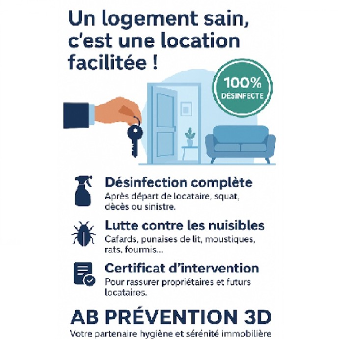 Un logement sain, c'est une location facilitée - AB Prévention 3D