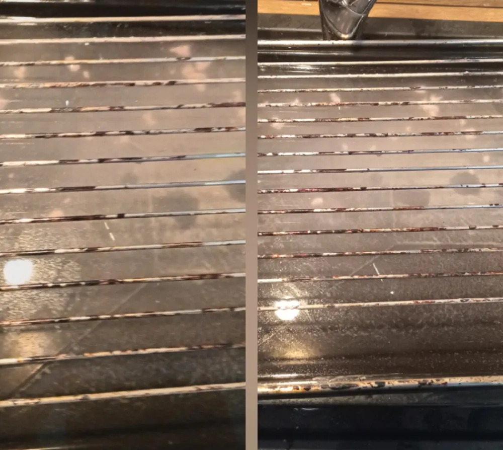 Four et grilles encrassés avant le nettoyage AB Prévention 3D